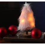Rosa Lichterketten mit Weihnachts-Motiv batteriebetrieben 