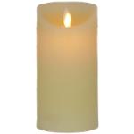Weiße 12 cm Runde LED Kerzen mit beweglicher Flamme 