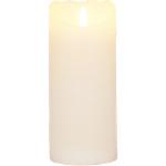 Weiße 17 cm Runde LED Kerzen mit beweglicher Flamme 