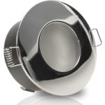 Silberne Dimmbare LED Einbauleuchten glänzend aus Aluguss GU10 