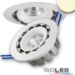 Weiße Runde Flache LED Einbauleuchten aus Aluminium schwenkbar Energieklasse mit Energieklasse F 