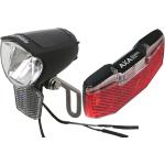 LED Fahrrad-Lampen Set Nabendynamo 75 Lux Standlicht & Rücklicht AXA BLUELINE