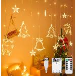Reduzierte Sterne Lichterketten Innen mit Weihnachts-Motiv batteriebetrieben 