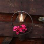 Braune Runde Pflanzkübel & Blumentöpfe LED beleuchtet 