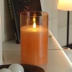 Orange Moderne LED Kerzen mit beweglicher Flamme 