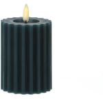 Blaue 12 cm LED Kerzen mit beweglicher Flamme 