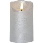Silberne LED Kerzen mit beweglicher Flamme Strukturierte 
