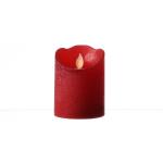Rote 10 cm Runde LED Kerzen mit beweglicher Flamme 