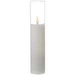 Weiße 25 cm LED Kerzen mit beweglicher Flamme 