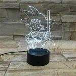 Cyanblaue Dragon Ball Kinder Nachttischlampen mit Anime-Motiv 