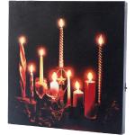 LED-Leinwandbild 'Advent' mit Kerzenflackern, Fernbedienung