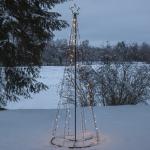 Reduzierte LED-Lichterbäume mit Weihnachts-Motiv 