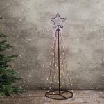 Reduzierte Bunte Sterne LED-Lichterbäume mit Weihnachts-Motiv 