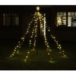 Reduzierte Schwarze LED-Lichterbäume mit Weihnachts-Motiv 