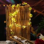 LED Lichterketten mit Weihnachts-Motiv aus Stoff mit Timer 