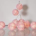 Rosa LED Lichterketten mit Weihnachts-Motiv 