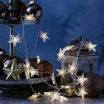 Sterne Sternlichterketten mit Weihnachts-Motiv 