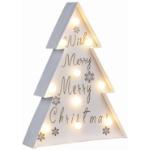 Beige Gravidus Lichterbäume mit Weihnachts-Motiv aus Papier 