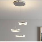 Reduzierte Silberne Moderne LED-Pendelleuchten aus Chrom 