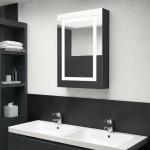 Reduzierte Schwarze Moderne Spiegelschränke aus MDF LED beleuchtet Breite 0-50cm, Höhe 0-50cm, Tiefe 0-50cm 