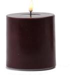 Reduzierte Bordeauxrote 10 cm LED Kerzen 