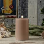 Altrosa Romantische 15 cm LED Kerzen mit Timer 