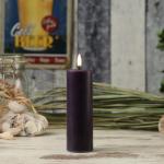 Reduzierte Dunkellilane 15 cm LED Kerzen 