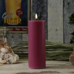 Mauvefarbene Romantische 20 cm LED Kerzen mit Timer 