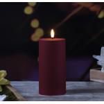 Reduzierte Bordeauxrote 15 cm LED Kerzen aus Kunststoff 
