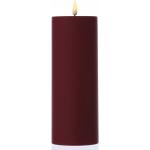 Reduzierte Bordeauxrote 20 cm LED Kerzen aus Kunststoff 
