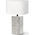 Weiße Quadratische LED Tischleuchten & LED Tischlampen matt aus Keramik E14 