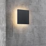 Reduzierte Schwarze Nordlux Square Quadratische Außenwandleuchten & Außenwandlampen 