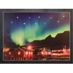 LED Wandbild Nordlicht in Norwegen Leuchtbild 40x30 cm