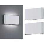 Weiße Moderne Trio LED Wandlampen matt aus Aluguss 2-teilig 