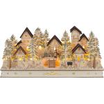 Reduzierte Lichthäuser & Weihnachtsdörfer mit Leuchtturm-Motiv aus Holz LED beleuchtet 