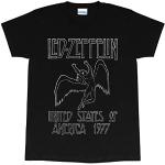 Led Zeppelin 1977 US Tour T Shirt, Adultes, S-5XL, Black, Offizielle Handelsware