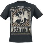 Schwarze Halblangärmelige Led Zeppelin Rundhals-Ausschnitt Herrenbandshirts Größe 4 XL für Festivals 