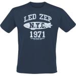Led Zeppelin T-Shirt - NYC 1971 - XL bis XXL - für Männer - Größe XL - blau - EMP exklusives Merchandise