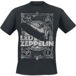 Schwarze Led Zeppelin Rundhals-Ausschnitt Herrenbandshirts Größe 4 XL für Festivals 