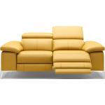 Gelbe Moderne Sofanella Milano Zweisitzer-Sofas aus Leder Breite 100-150cm, Höhe 100-150cm, Tiefe 50-100cm 2 Personen 