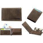 Braune Mini Geldbörsen aus Leder mit RFID-Schutz für Herren mini 