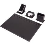 Schwarze Schreibtisch Sets aus Leder 