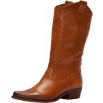 Braune Felmini Cowboy-Boots & Cowboystiefeletten aus Leder Größe 37 