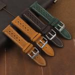 Braune Vintage Uhrenarmbänder aus Leder für Herren 