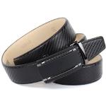 Schwarze Elegante Anthoni Crown Ledergürtel aus Leder für Damen Länge 95 