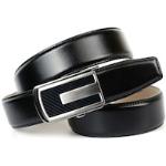Reduzierte Schwarze Elegante Anthoni Crown Ledergürtel aus Leder für Damen Länge 95 