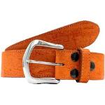 Orange Elegante Rettungsring Ledergürtel aus Leder für Damen Länge 80 