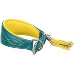 Gelbe Trixie Hundelederhalsbänder aus Leder 