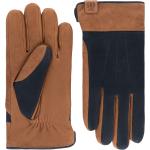Reduzierte Marineblaue Elegante Roeckl Gefütterte Handschuhe aus Leder für Herren Größe 9 für den für den Winter 