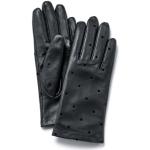 Reduzierte Schwarze TCHIBO Lederhandschuhe aus Leder für Damen Größe 8 
